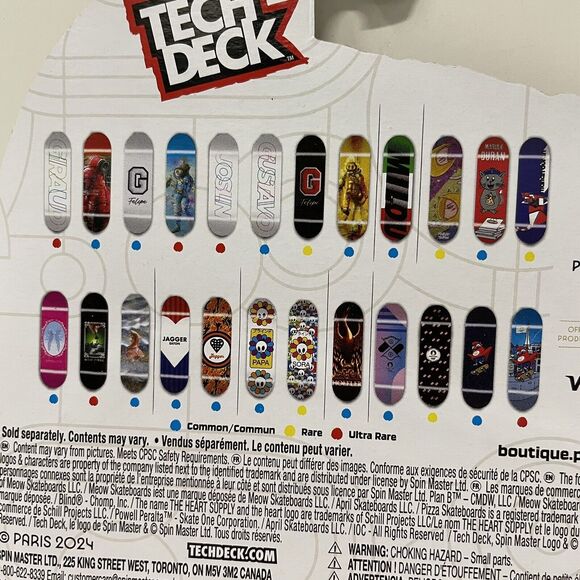 2024 Paris Olympics x Tech Deck Skateboard Fingerboard Ultra Rare Starfish Theme - Picture 4 of 6